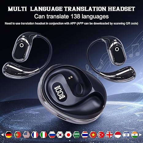 Auriculares inalámbricos Bluetooth de traducción 138 idiomas