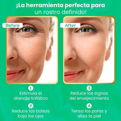 Rodillo de Jade para masaje Facial