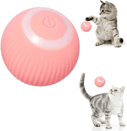 Bola de juguete interactivo para gatos rosa