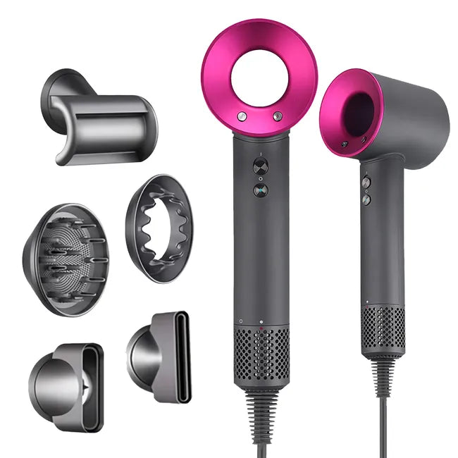 Secador iónico tipo Dyson 5 accesorios